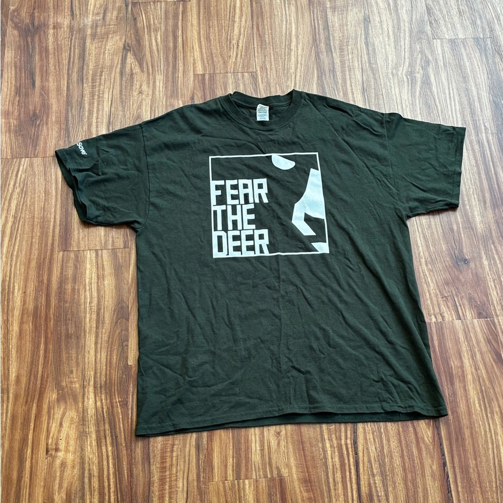 Fear the Deer Men's Black T-Shirt